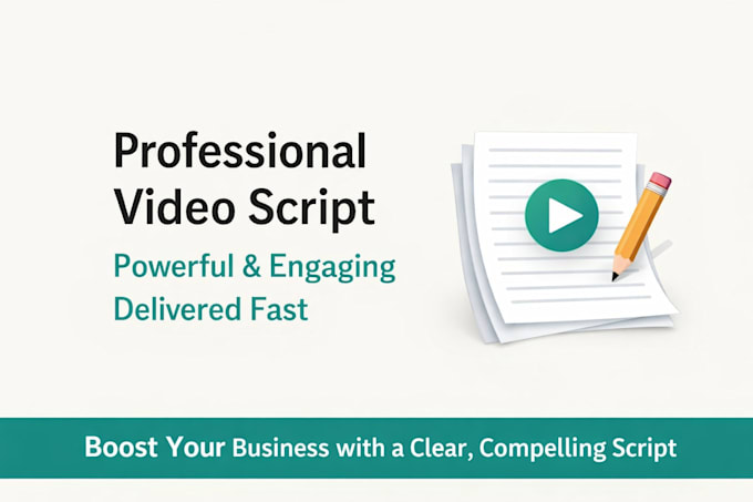 write a professional video script