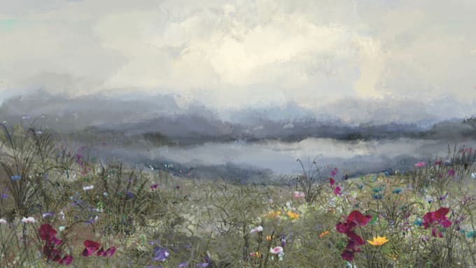create nature digital  illustration