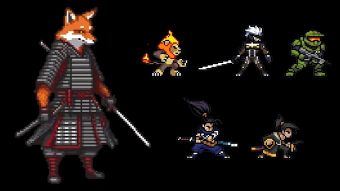 create pixel art isometric character sprite sheets 8 dimension
