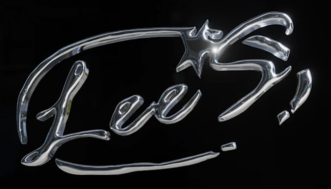 create a chrome spinning logo for you