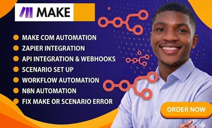 build make com automation made com make com API and zapier expert make scenario