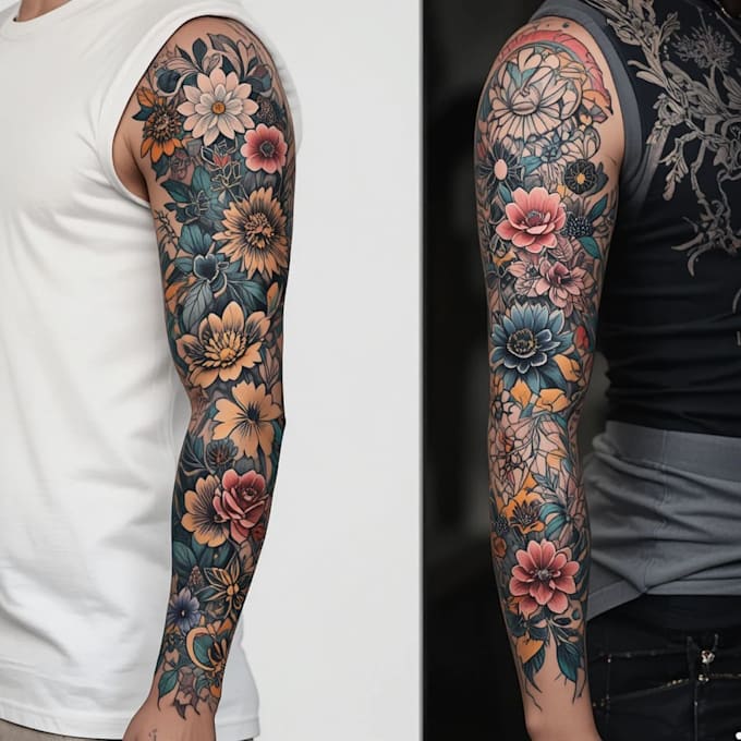 design a modern and minimalist tattoo design