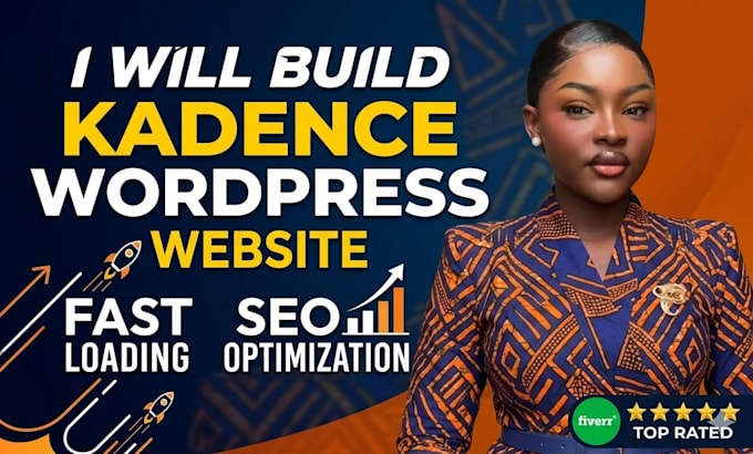 build kadence wordpress website fast loading SEO optimization