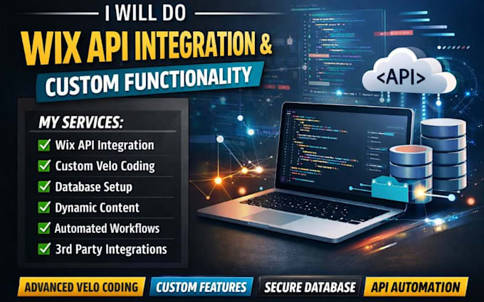 do wix api integration wix custom functionality wix velo wix database