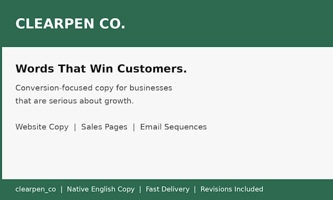 write conversion copy and content for your business