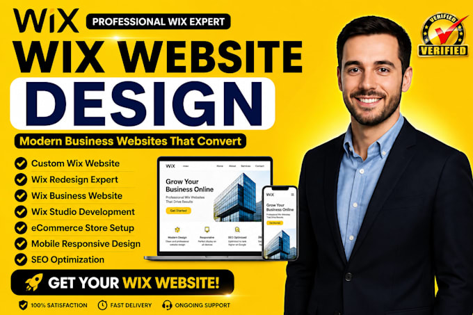 build modern wix website design redesign wix business wix website developer