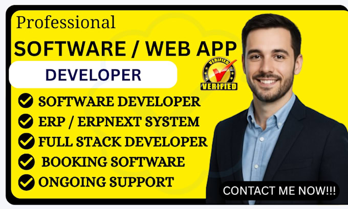 do custom software, web app developer, erp system crm, erpnext booking developer