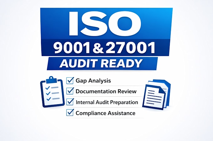 prepare iso 9001 documentation and audit readiness support