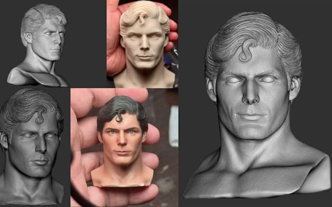 realistic 3d face model 3d character head sculpt 3d head model for 3d printing