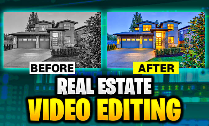 do cinematic luxury real estate video editing in 24 hours