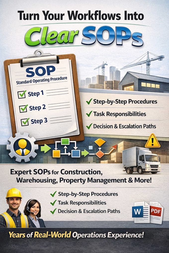 write professional sops and process documentation