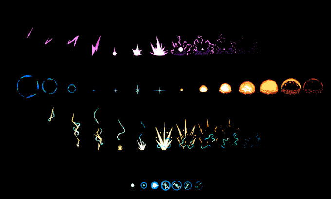 Create high quality pixel art vfx, spell animations and game effects ...