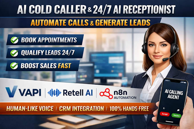 Ai voice agent using vapi, retell, n8n for cold calling lead ...