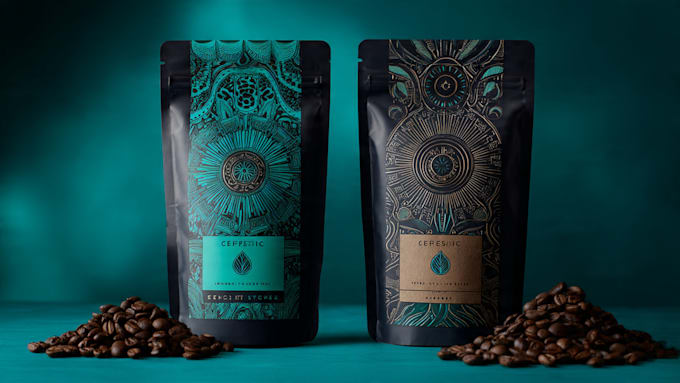 do coffee label and packaging design