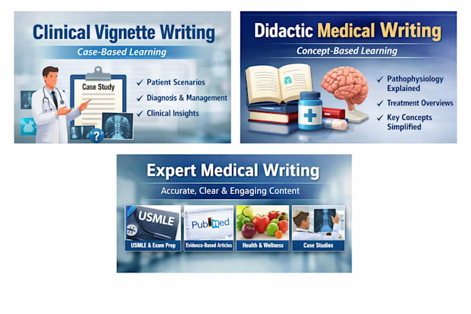write medical articles with a didactic pattern