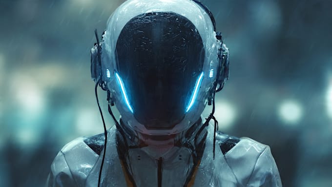 sci fi character illustration or sci fi character
