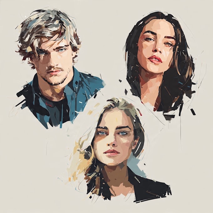 draw high quality vector portraits