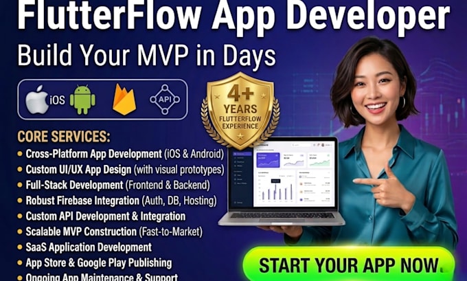 Flutterflow mobiele app bouwen ios android firebase api flutterflow mvp ...