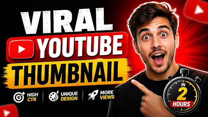 create viral youtube thumbnail design in 2 hours