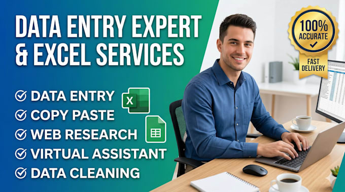handle financial data entry and inventory reports