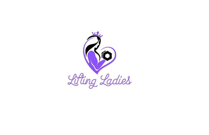 design unique lifting ladies logo