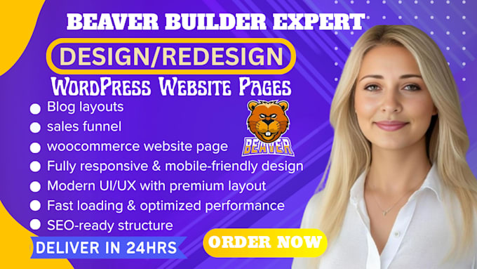 build modern wordpress website with oxygen divi beaver builder elementor pro