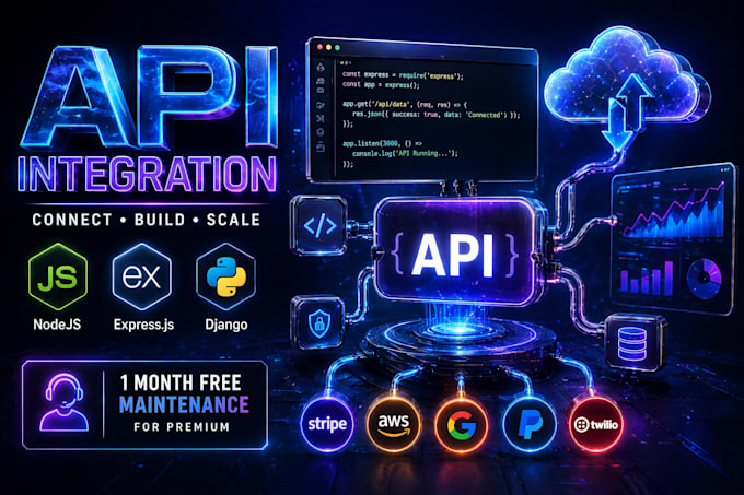 build and integrate rest API with node js and django