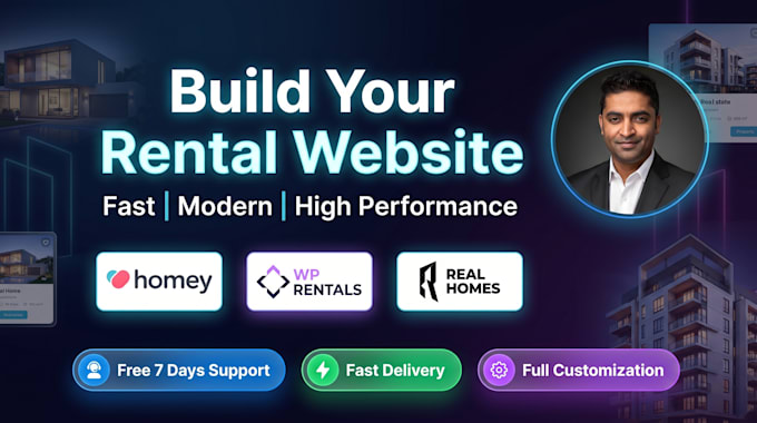 professionally customize homey, wp rentals and realhomes websites