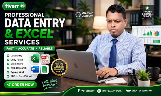 do accurate data entry, copy paste, and excel, web research