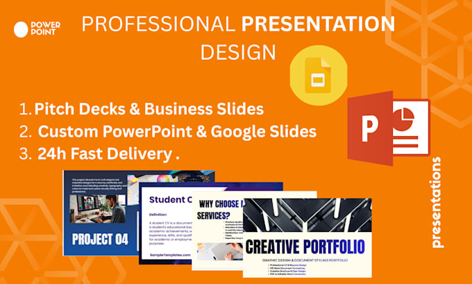 design powerpoint presentation and google slides