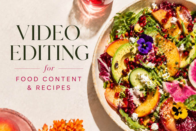 edit aesthetic food and recipe reels and tiktoks