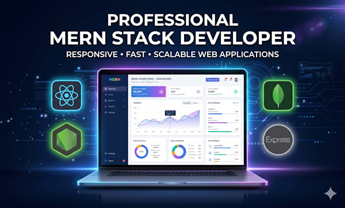 responsive mern stack website for you