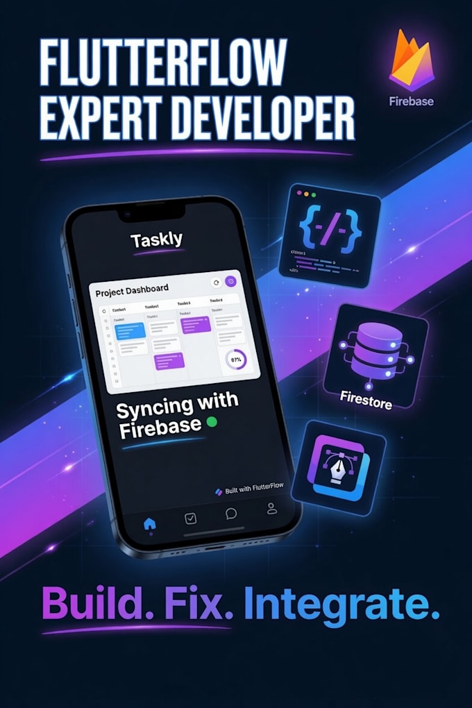 be your expert flutterflow developer building, fixing and firebase integration