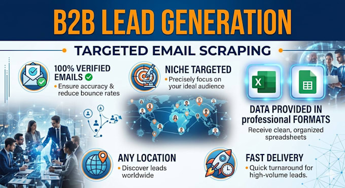 scrape targeted email lists for your business