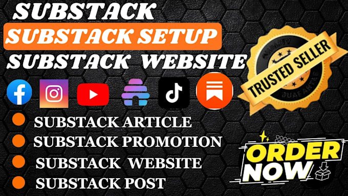 do substack setup, substack website, article ,promotion