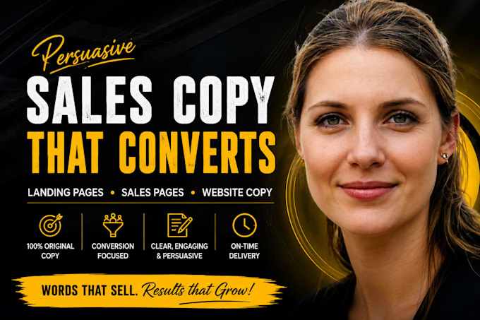 write persuasive sales copy and landing page copy that converts
