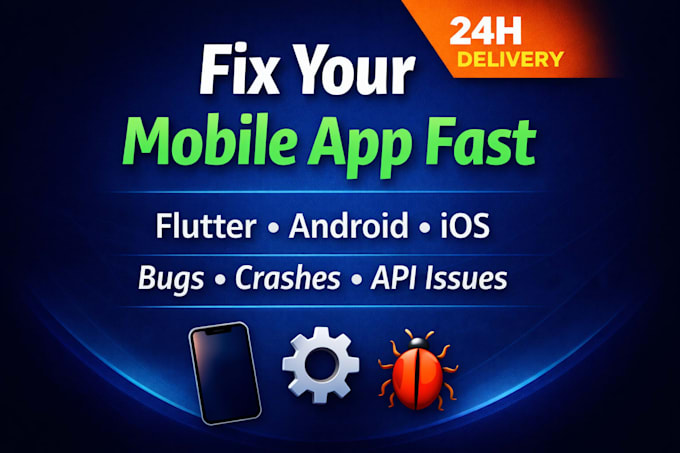 fix flutter, firebase, android, and ios app bugs fast