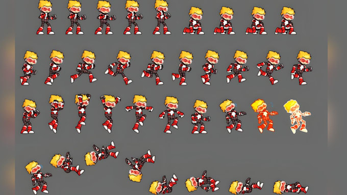 create isometric pixel art character and animation