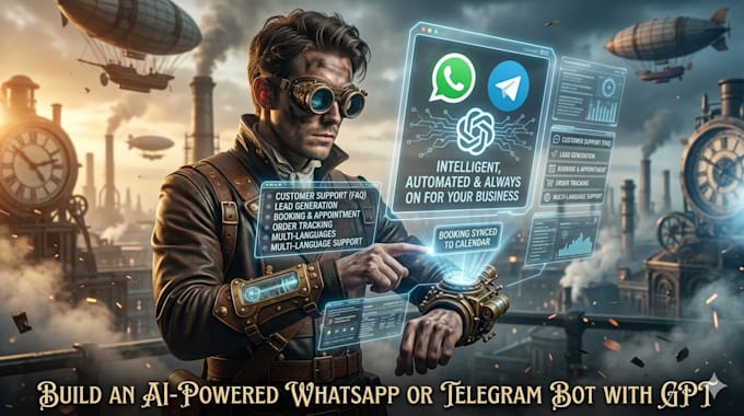 build an ai powered whatsapp or telegram bot