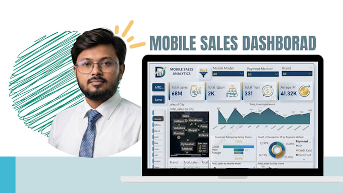 build a power bi sales dashboard with kpis, trends, and regional analysis