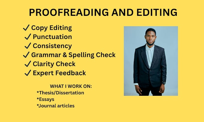 proofread and edit your thesis and dissertation