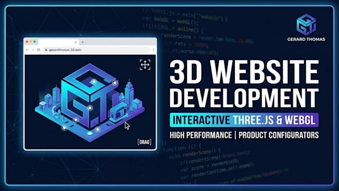 build an interactive 3d website using three js and webgl
