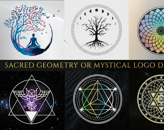 create a sacred geometry mandala logo design