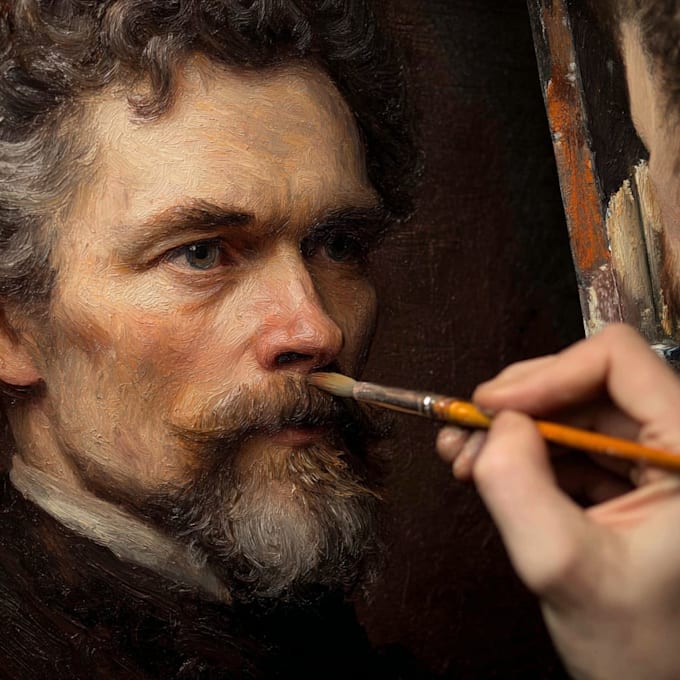 paint a real oil portrait