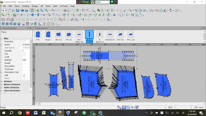 do professional garment pattern design, grading, product