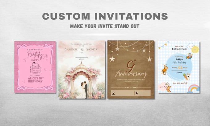 design custom invitation cards