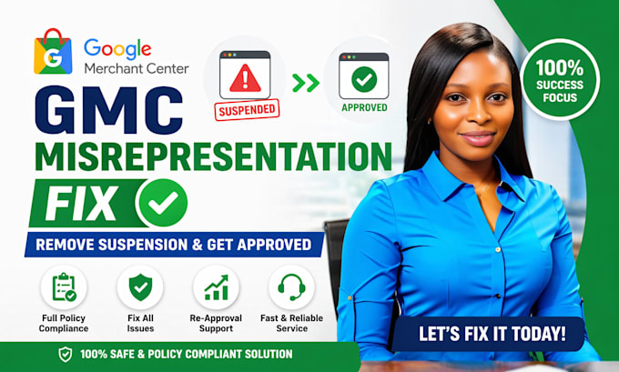 fix gmc misrepresentation issue google merchant center approval product feed fix