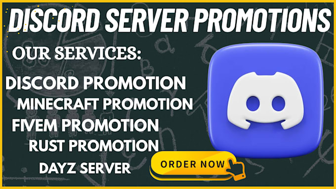 promote minecraft server promotion dayz, rust, fivem, gaming server, discord ad
