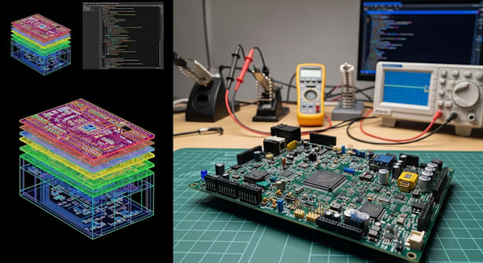 design pcb assembly, pcb design, firmware development and hardware