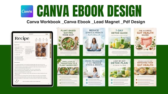 design canva workbook canva ebook, lead magnet, ebook layout canva pdf design
